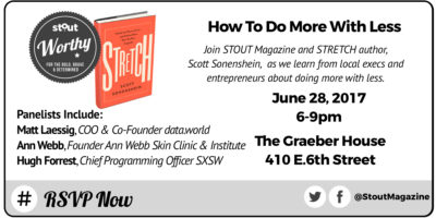 Stout Event: How to do more with less featuring Stretch Author Scott Sonenshein