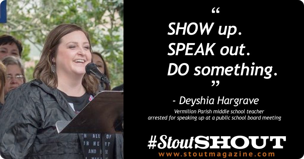 #StoutShout: To Deyshia Hargrave For Showing Up & Speaking Out for Educators, Staff and Students