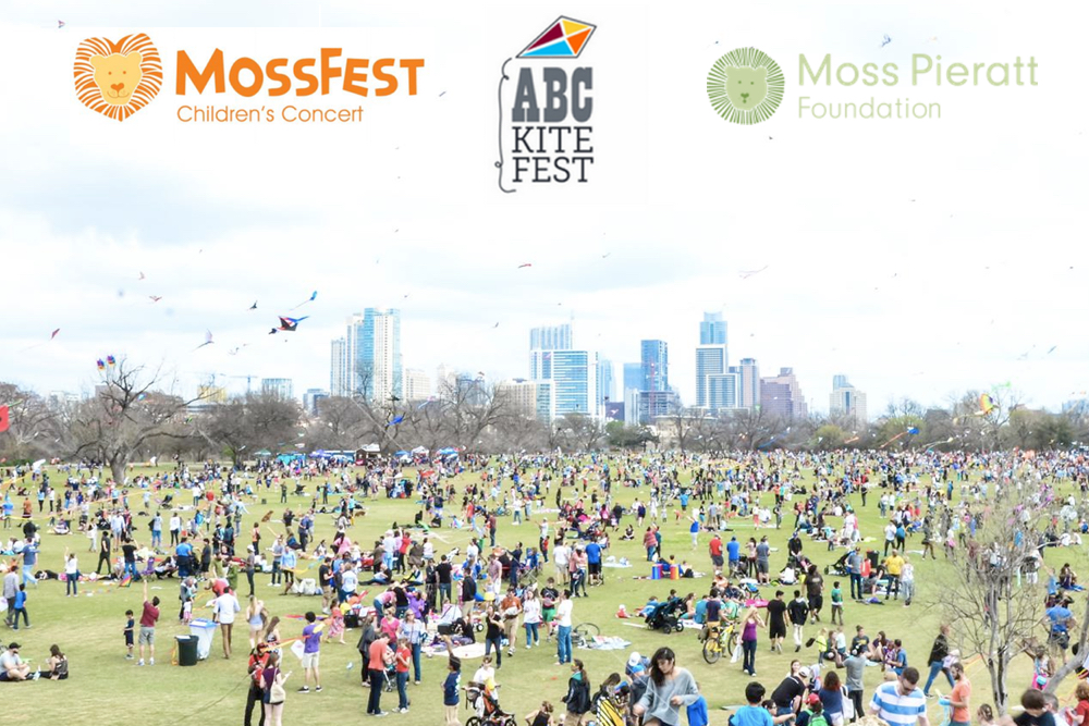 ABC Home and Commercial Services hosts the Zilker Kite Festival & MossFest children's concert honoring Moss Pieratt