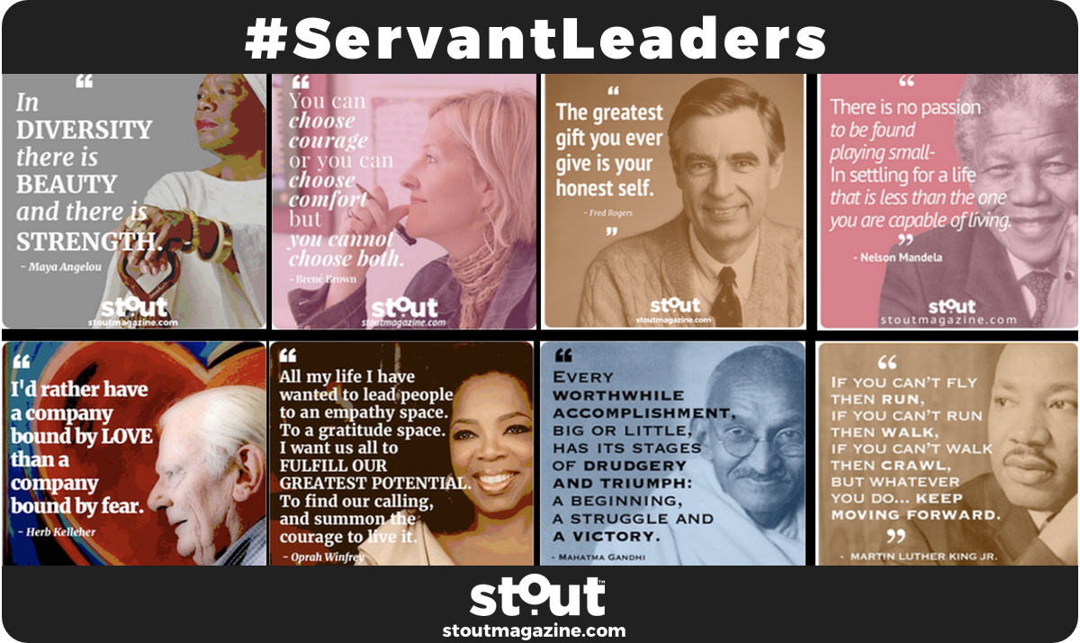 Traditional vs Servant Leadership PowerPoint Template - SlideModel